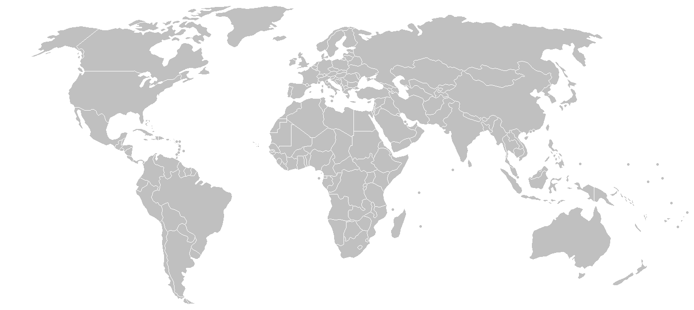 World map showing the locations of Brazil, Switzerland, Türkiye, the United States, the United Kingdom, and India
